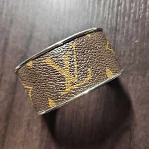 Brown Monogram Leather Bracelet